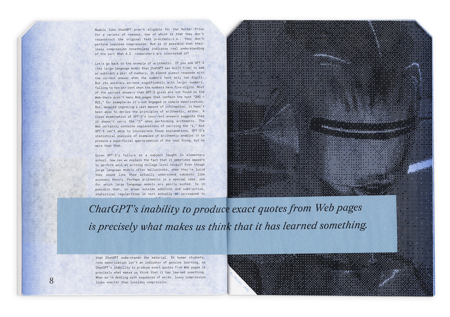 Fictional Publication Design Inner page